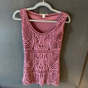 Burgundy lace dress